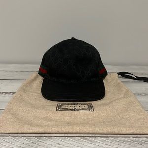 GUCCI Original GG canvas baseball hat with Web